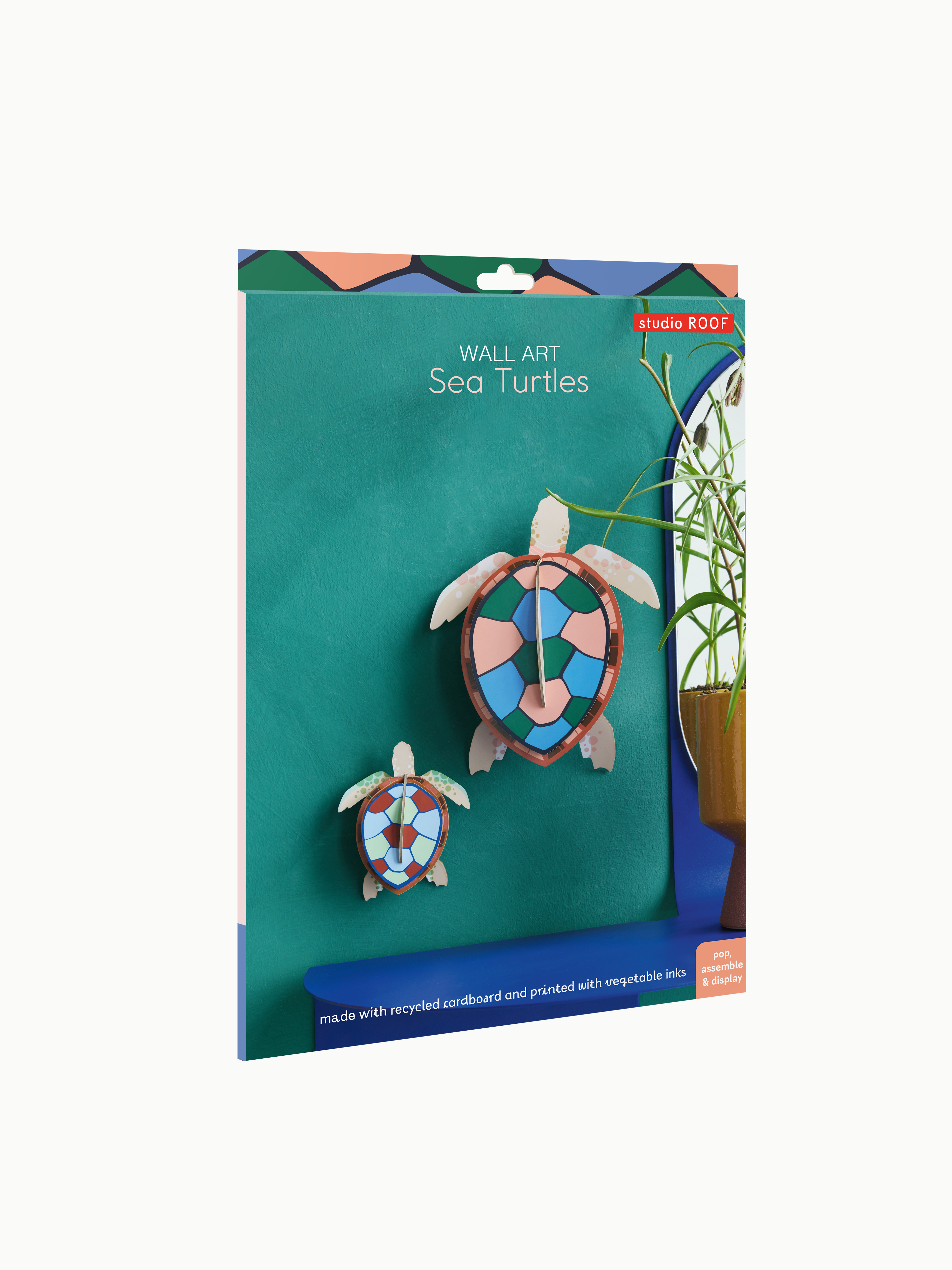Figura de cartró - Set de 2 tortugues